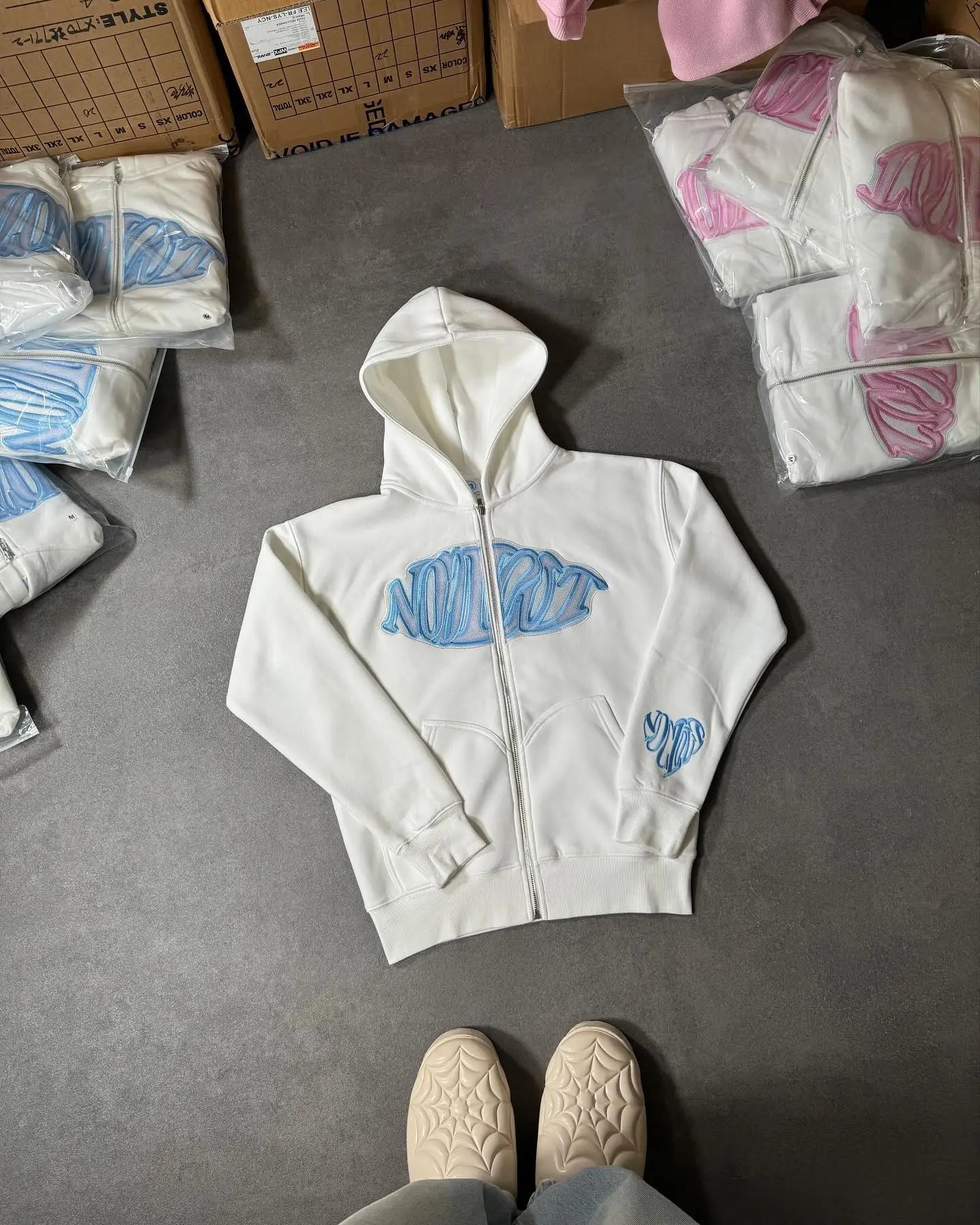 Maxct 90s Streetwear New Letter Embroidered Zipper Hoodie American Fashion Brand Retro Oversized Sweatshirt Women's Trendy Personalized Casual Jacket
