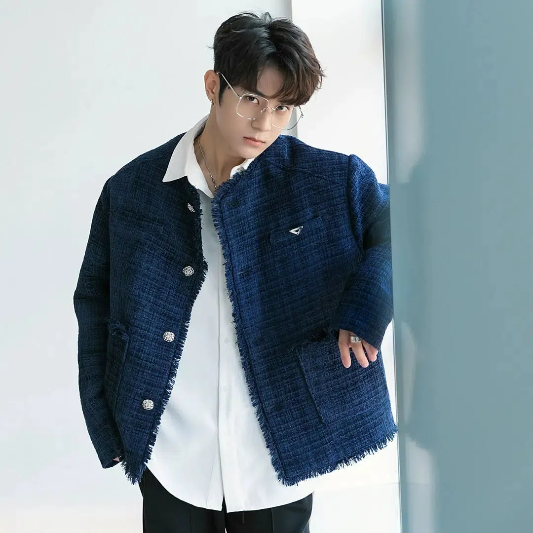 Maxct Raw Edge Tweed Jacket
