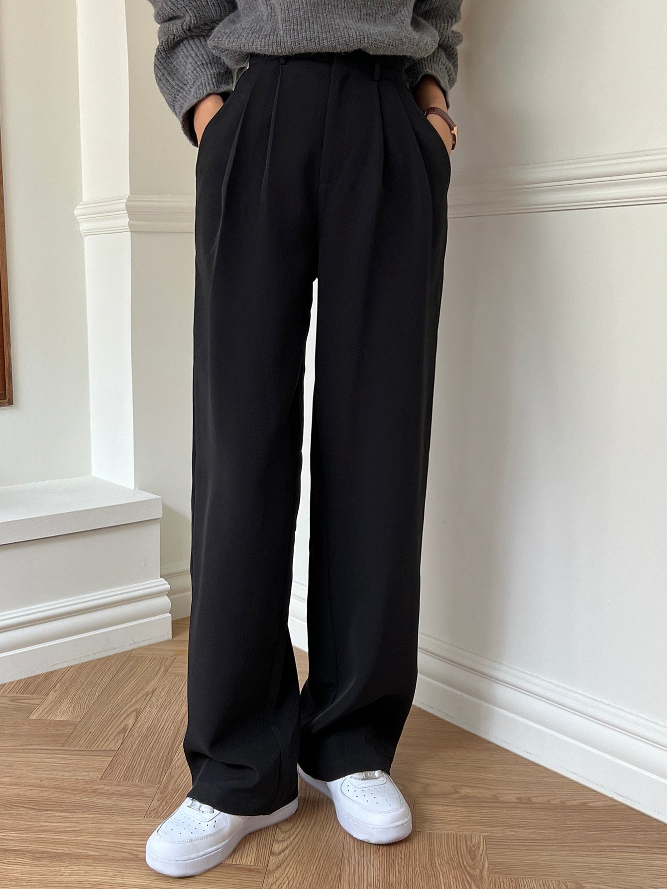 Maxct Plicated Detail Suit Pants