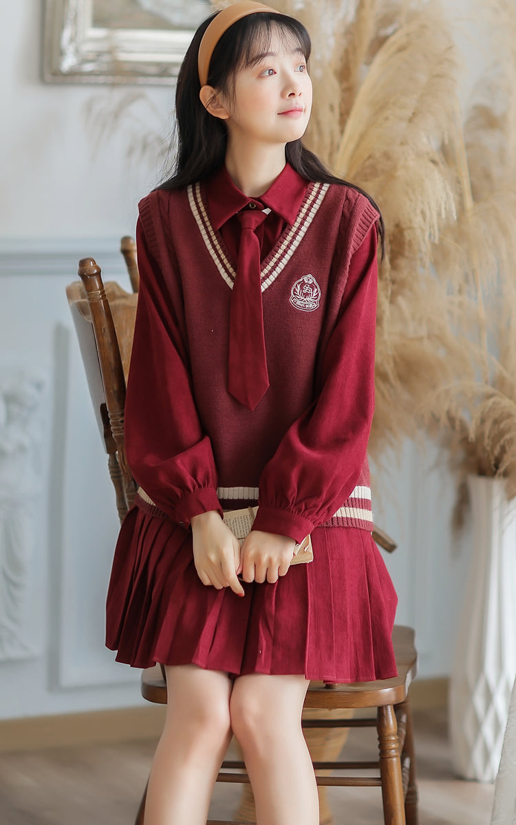 Prep School Vest & Dress Set Maxct
