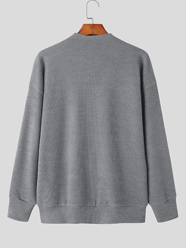 Maxct - Mens Solid Cable Knit Sweater