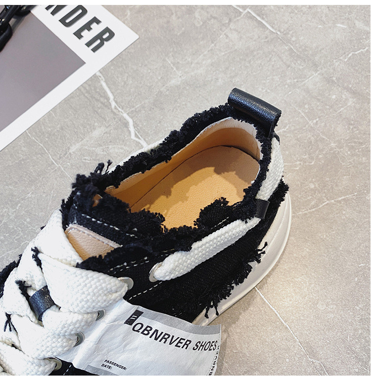 Chunky Canvas Platform Sneakers: Women's Thick Sole - true deals club