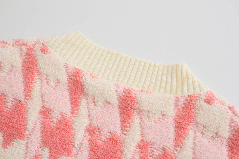 Maxct Bubble Gum Pink Knit Cardigan