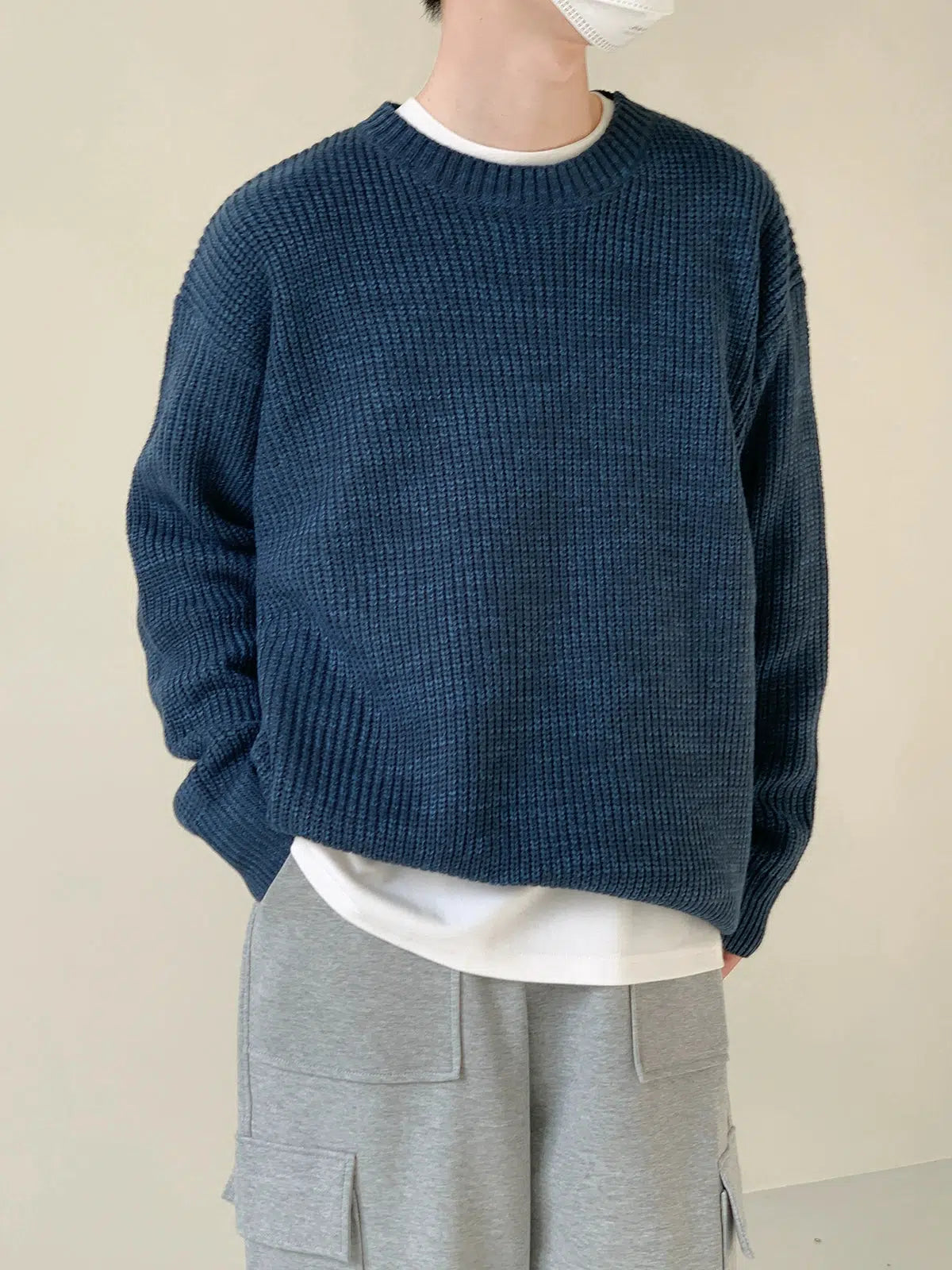 Maxct Basic Round Neck Loose Sweater