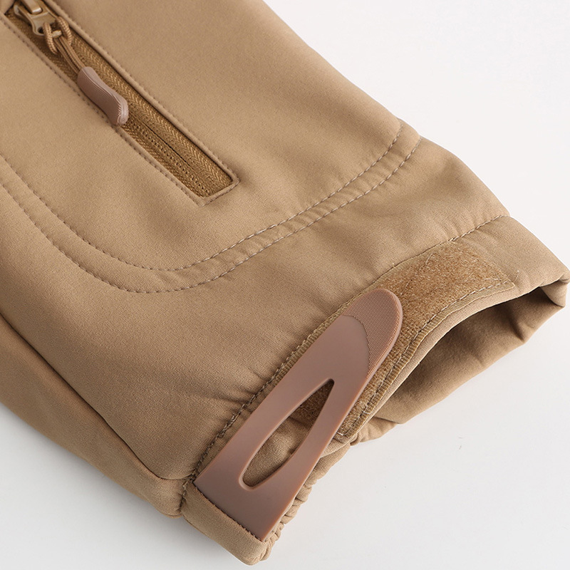 &Smart Heating Hooded Fleece-Lined Coat