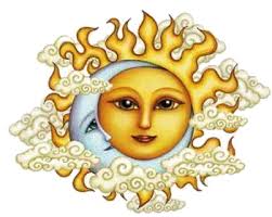 Sun & Moon Embroidered Shorts