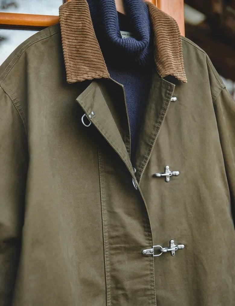 Maxct Metal Buckle Workwear Overcoat