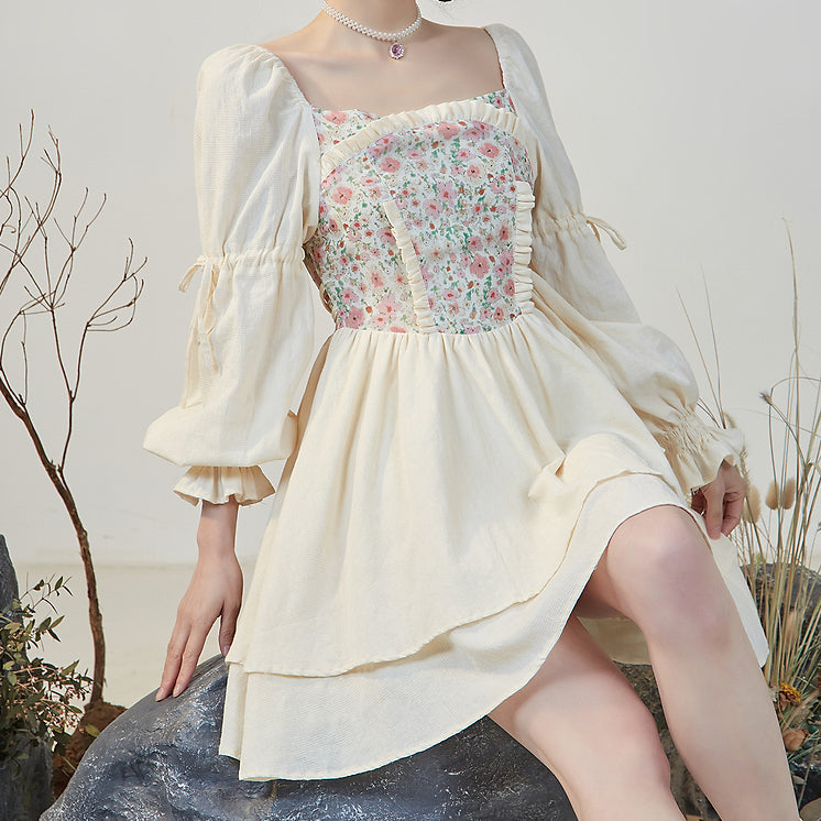 Florals In Bloom Ruffle Dress Maxct