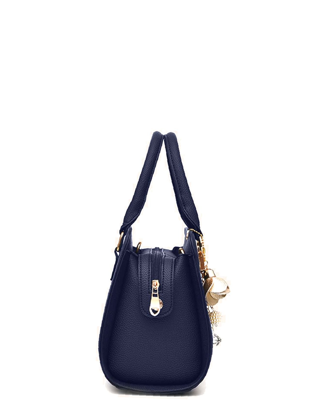 Maxct - Metal Letter Decor Tote Bag  - Women Tote Bags