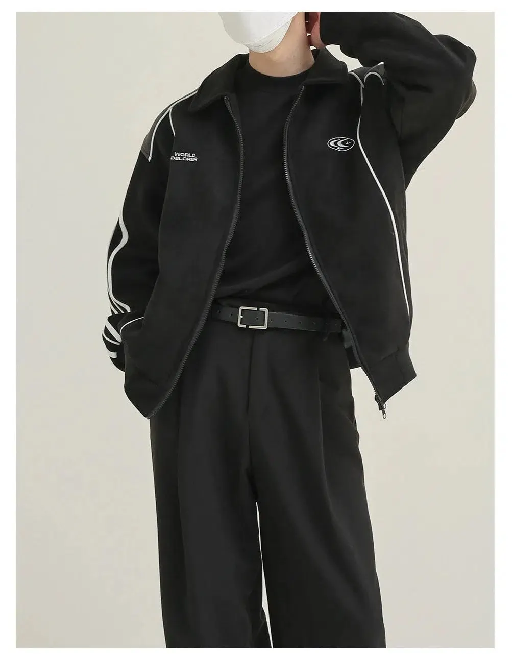 Maxct Suede Lapel Sports Jacket
