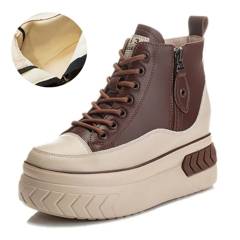 Platform Sneaker Boots for Women Maxct