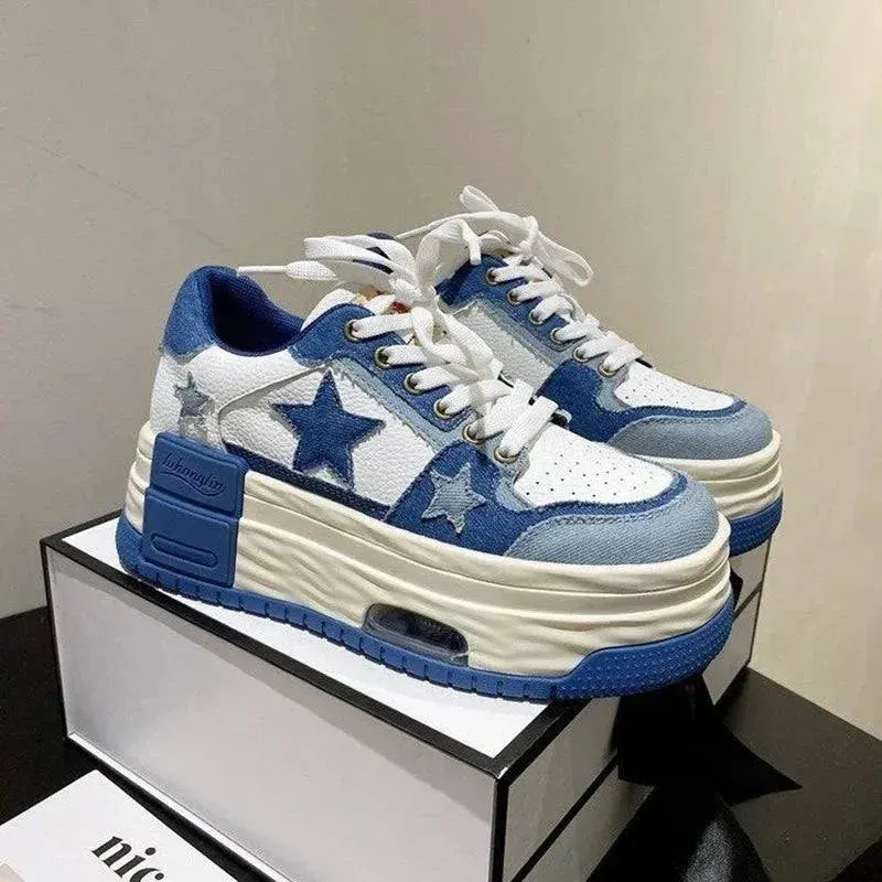 Thick Platform Shoes Stars Trainers Chunky Platform Sneakers Maxct