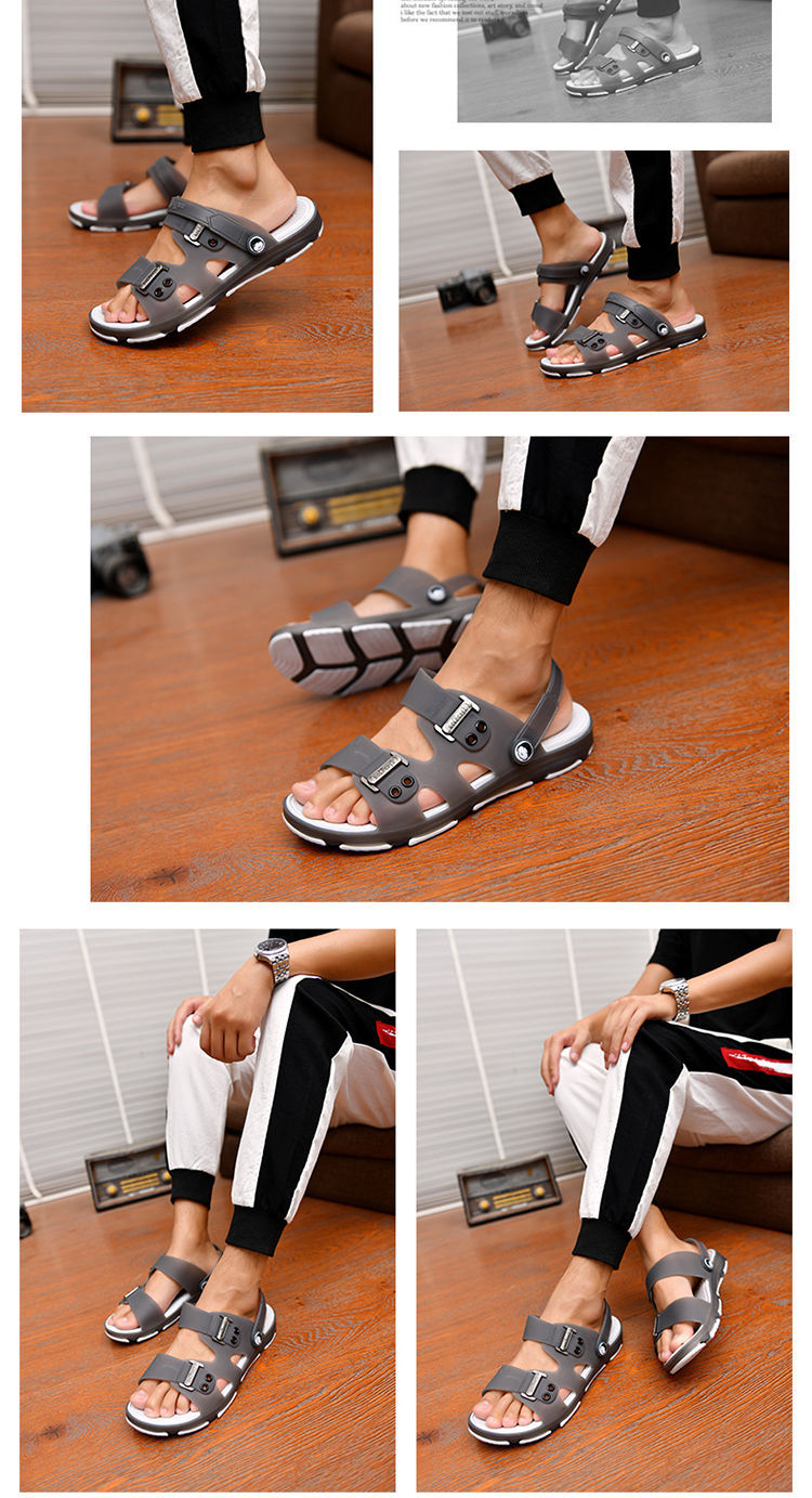 Summer Sandals: Outdoor Beach Indoor Durable Anti-Slip Peep Toe Men's - true deals club - true deals club