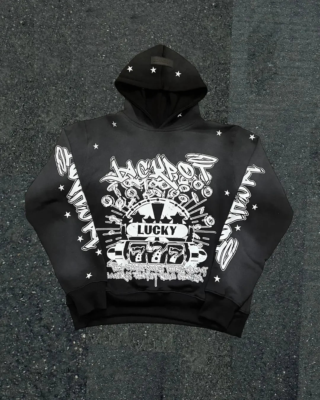 Maxct Mens Hoodie Sweatshirts and Sweatpants Two Piece Gothic Winter Tracksuit Sportswear Sets Y2k Harajuku Streetwear Men Clothing