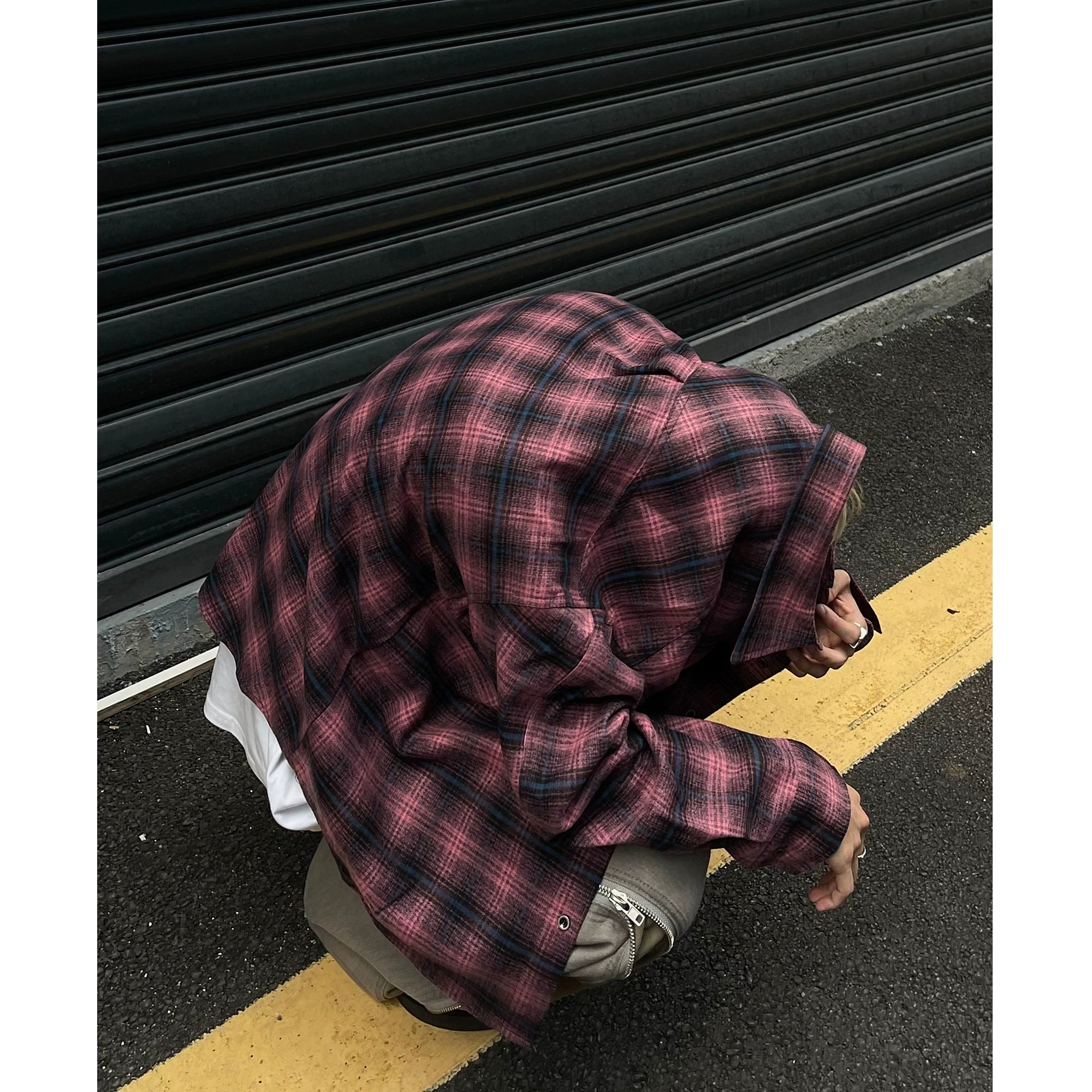 DSTR Long Sleeves Plaid Shirt Maxct
