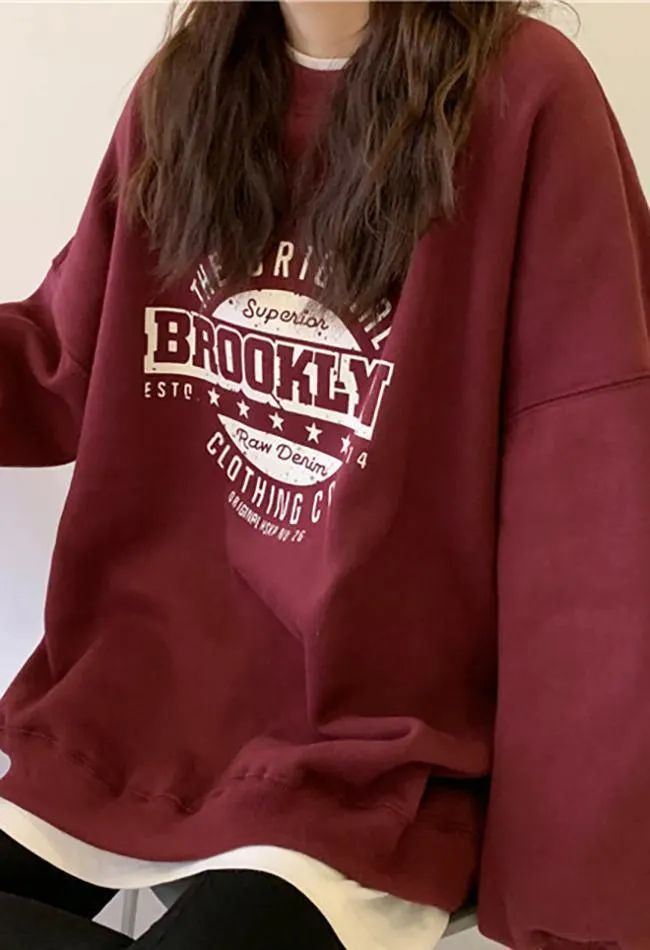 Maxct Brooklyn Graphic Crew Sweatshirt