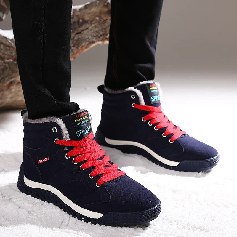 Cozy Winter Men's Snow & Hiking Boots Plush, Non-slip Maxct
