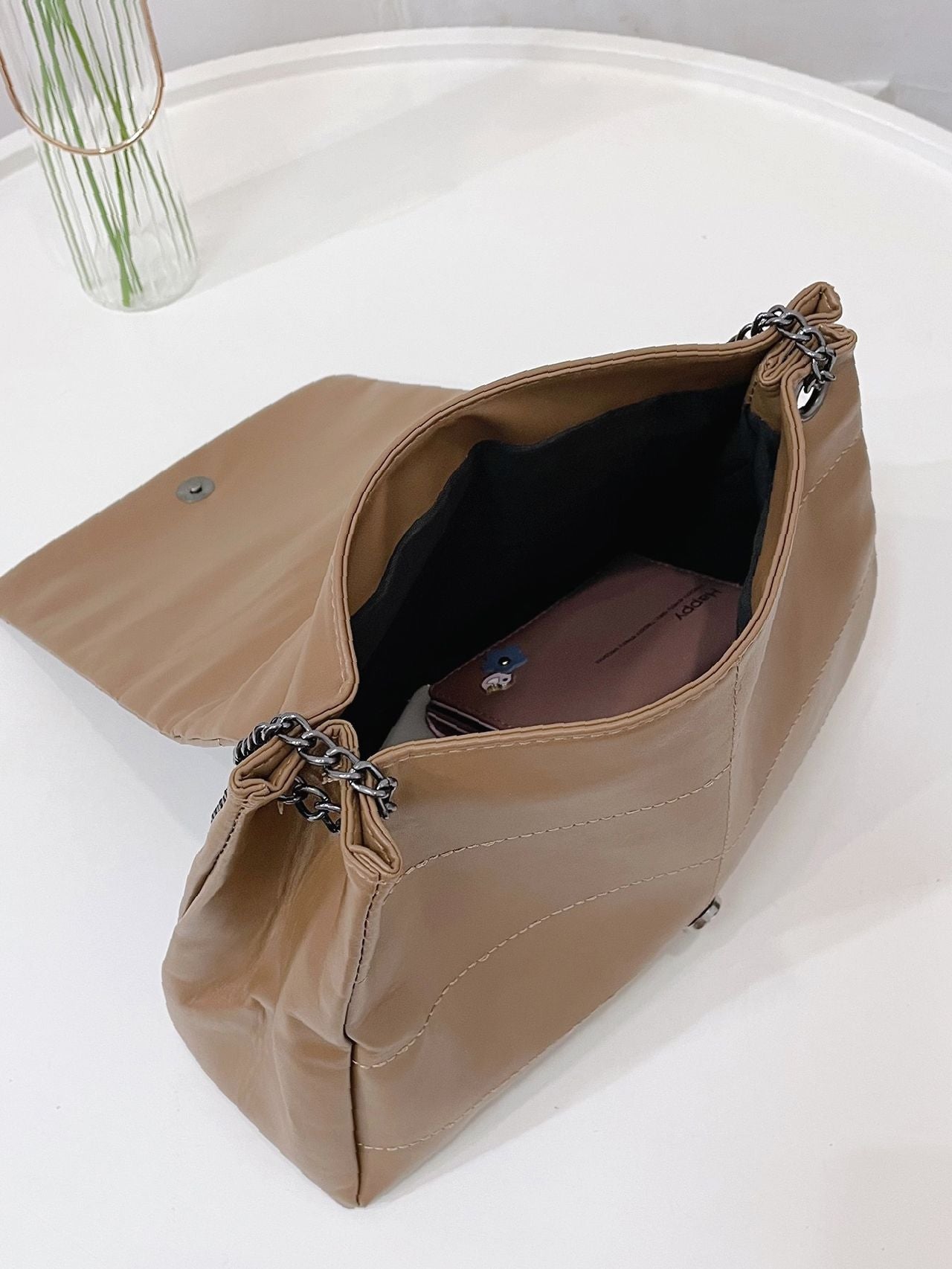 Maxct - Stitch Detail Chain Tote Bag  - Women Tote Bags