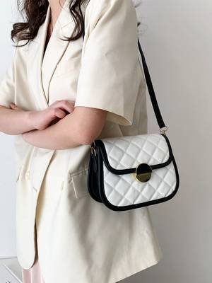 Bag For Love - Quilted Pattern Flap Novelty Bag - Women Maxct Bags