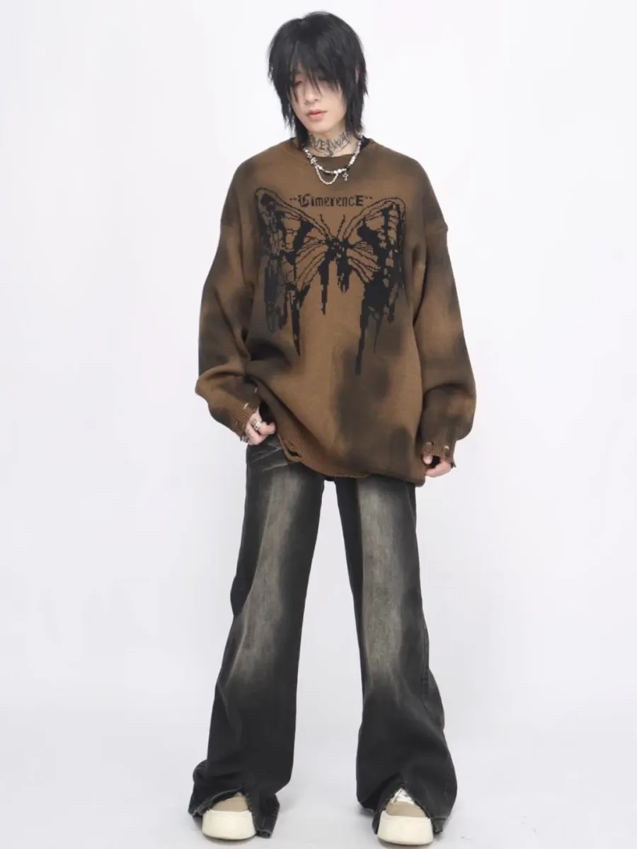 Maxct [Mz]broken Holes Sweater Na1474
