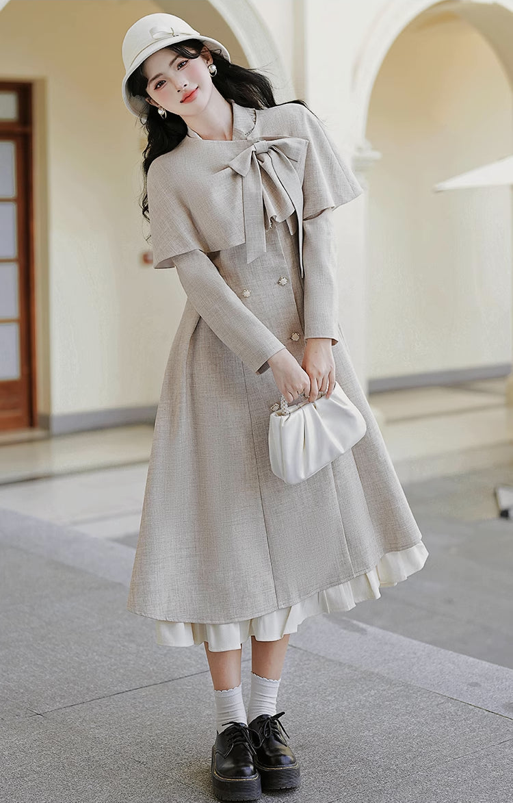 Darling Dearest Midi Dress & Capelet Maxct