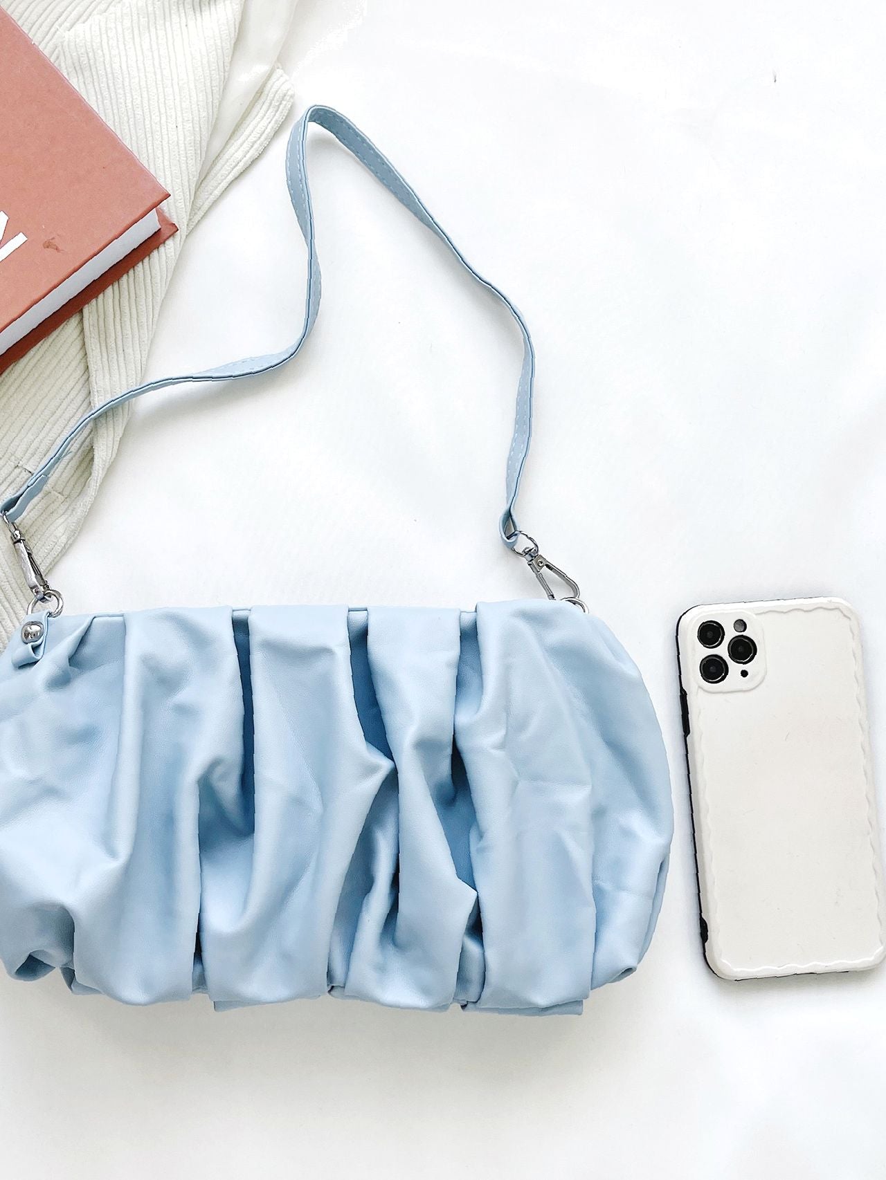 Bag For Love - Minimalist Ruched Bag  - Women Maxct Bags