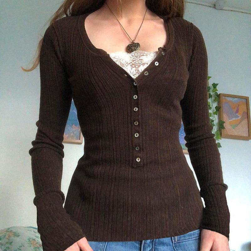 Maxct &Fairy Grunge Button Front Top