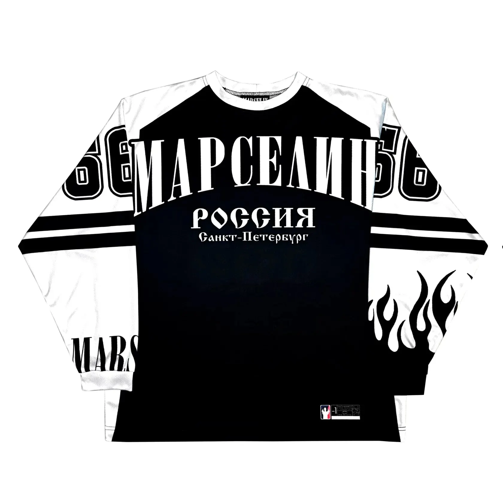 Maxct 90s Streetwear Y2K Street Jersey Fake Mesh Long Sleeve Men Women Retro Trendy Hip Hop Harajuku College Sport Pullover Oversized Unisex T Shirt 1017