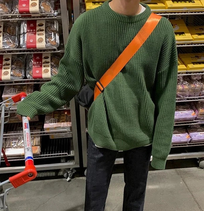 Maxct Autumn Rib Knit Sweater