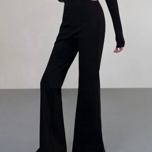 Maxct Mid Waist Cutout Flare Pants