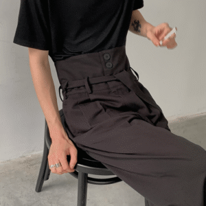 Maxct [COLN] high-waisted straight-leg pants NA321