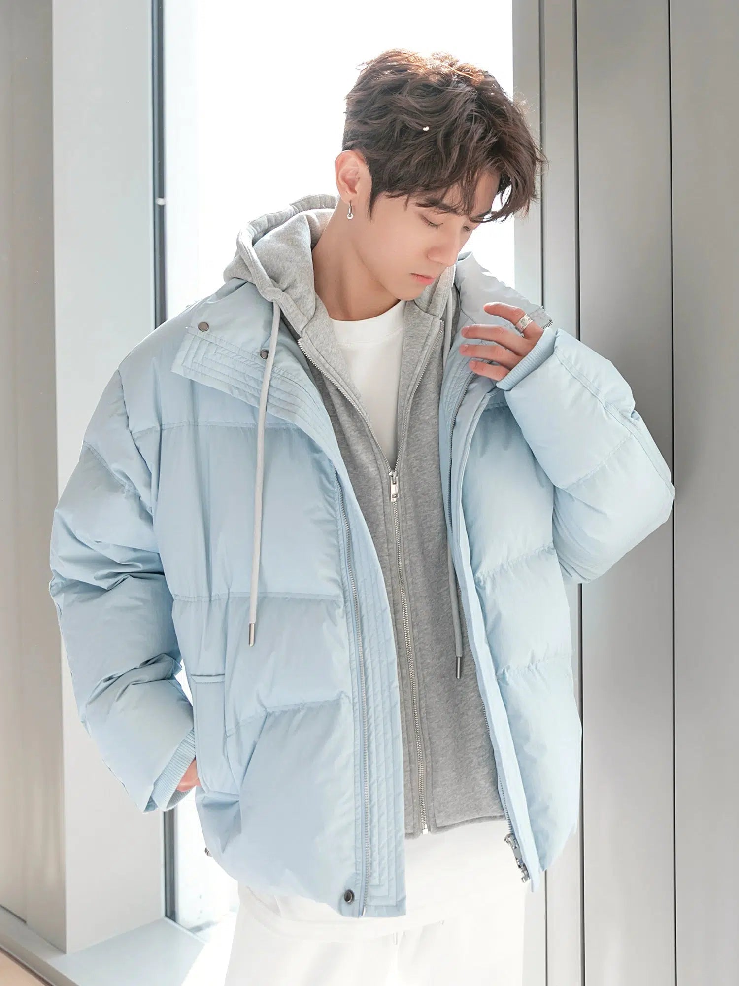 Maxct Two Pieces Hooded Puffer Jackets