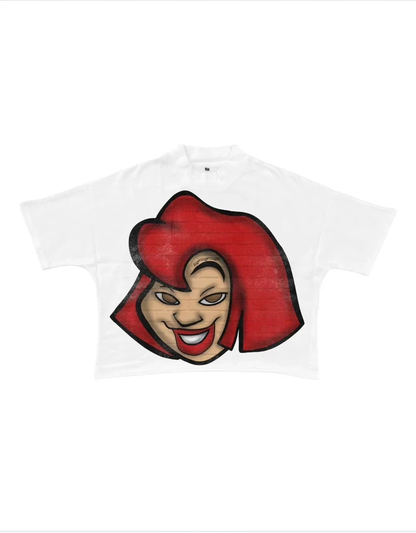 Maxct Streetwear Hip Hop Cartoon Character Graphic Printed T Shirt New Harajuku Gothic Cotton Drop Sleeves Oversized T Shirt Men Women