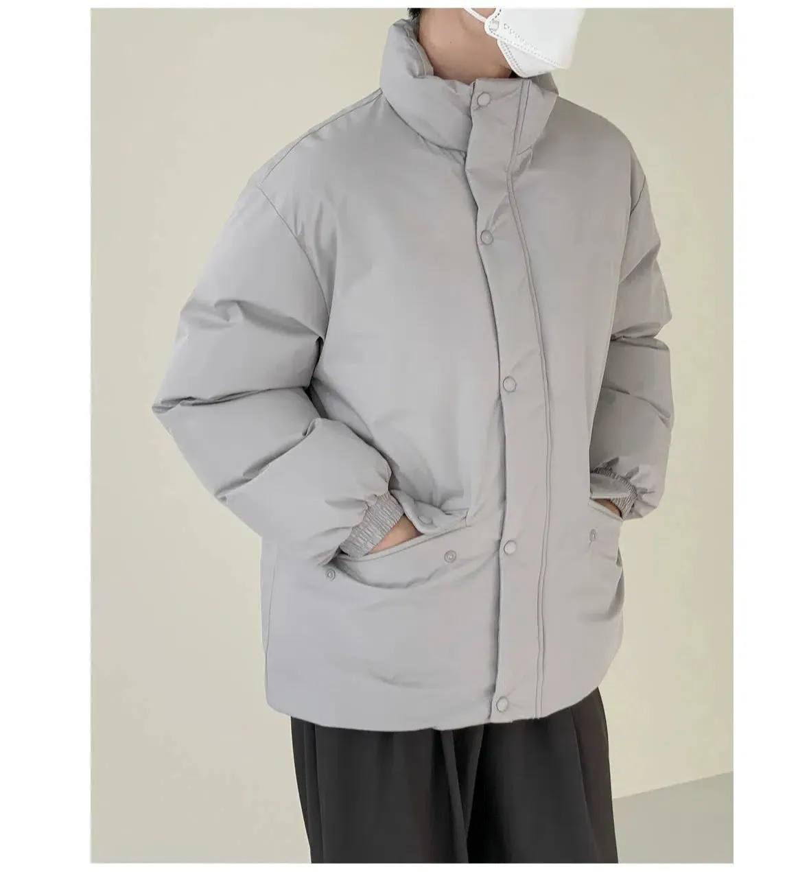 Maxct Filled Cotton Stand Collar Down Jacket