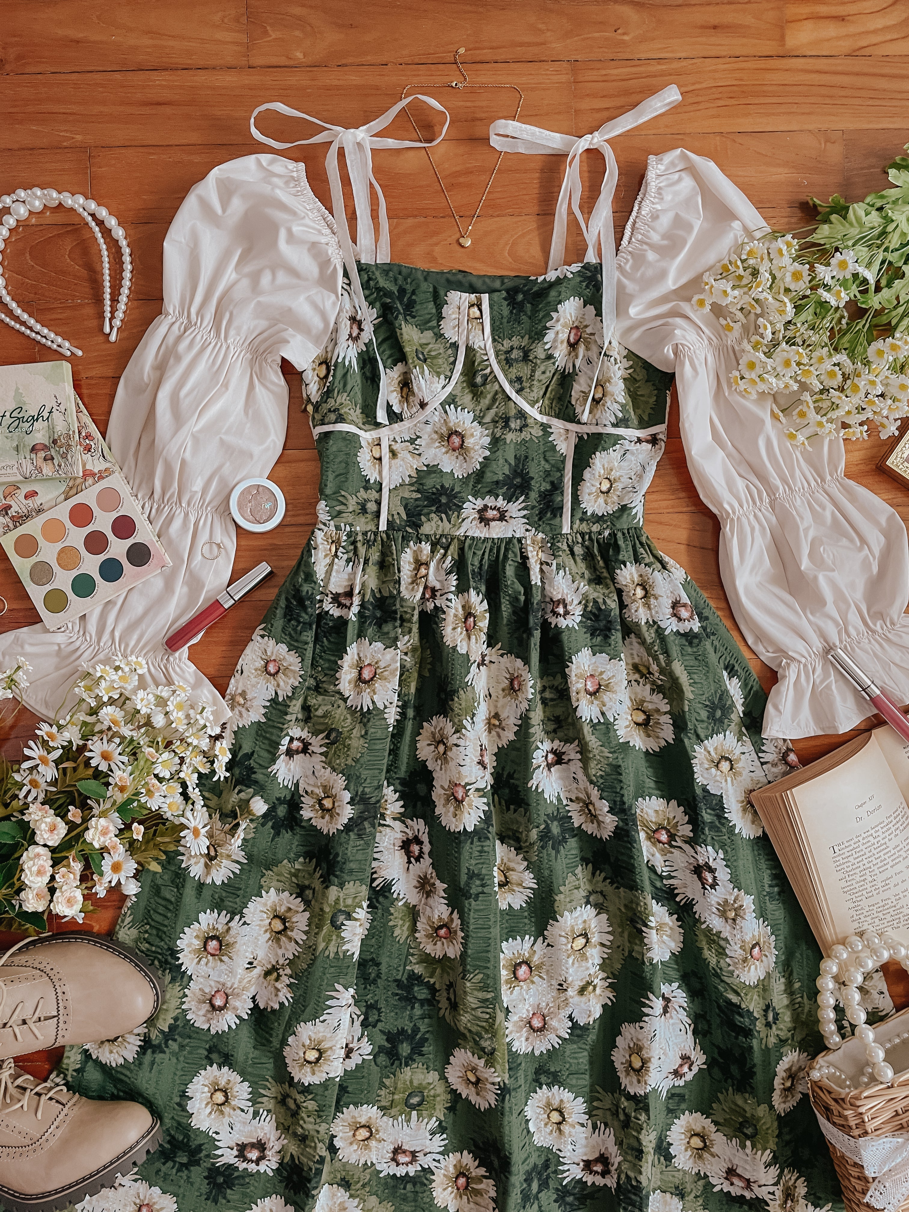 Daisy Cottage Midi Dress Maxct