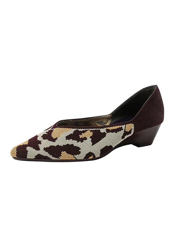 Urban Woven Multi-Color Casual Low Heels Shoes Maxct