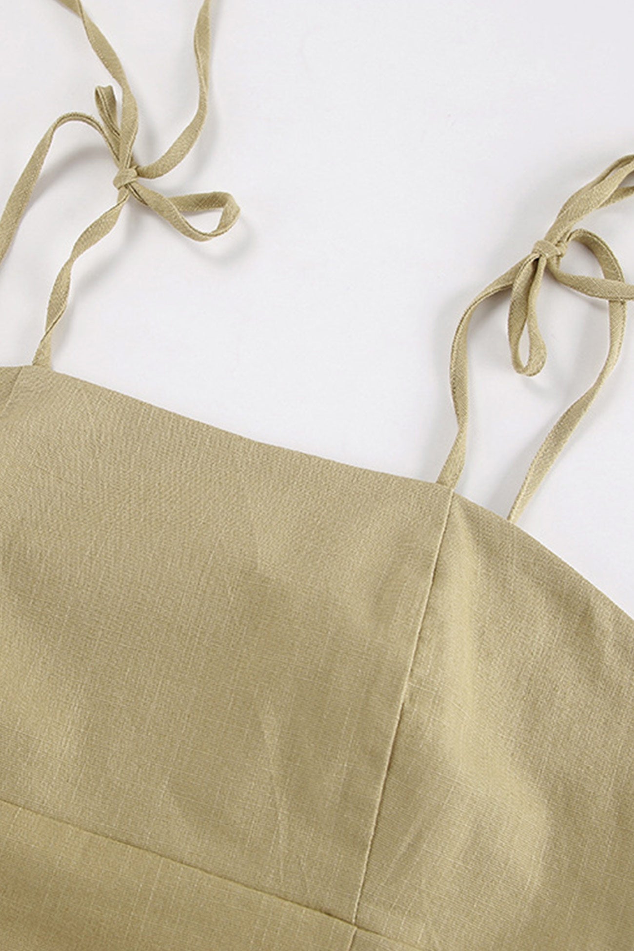 Maxct Cotton Tie-straps Cami Tops Pants Suits