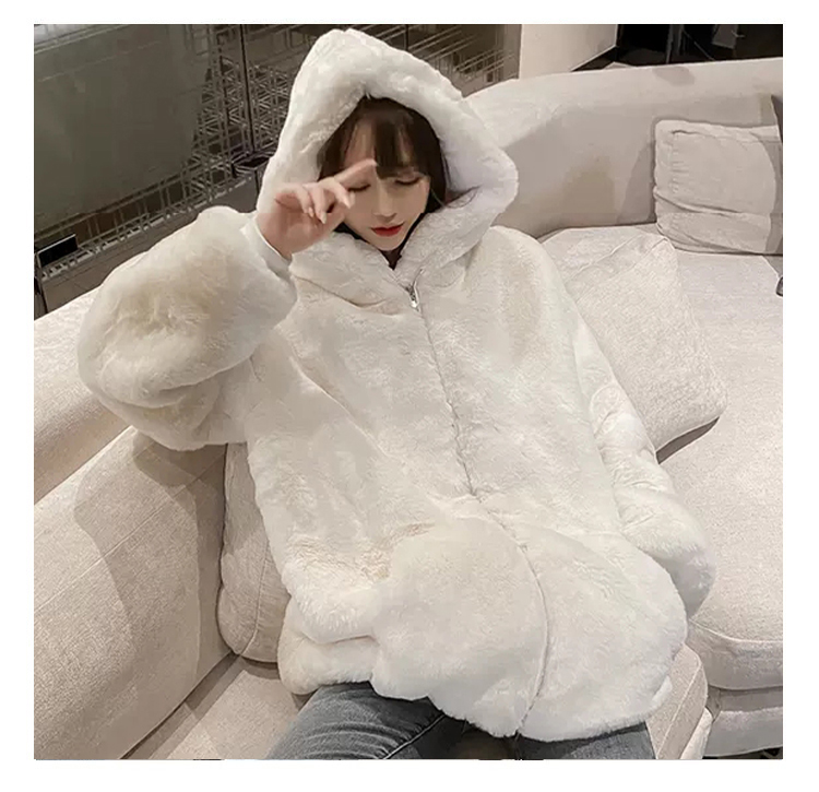 Women's Warm Fluffy Loose Hoodie - true deals club