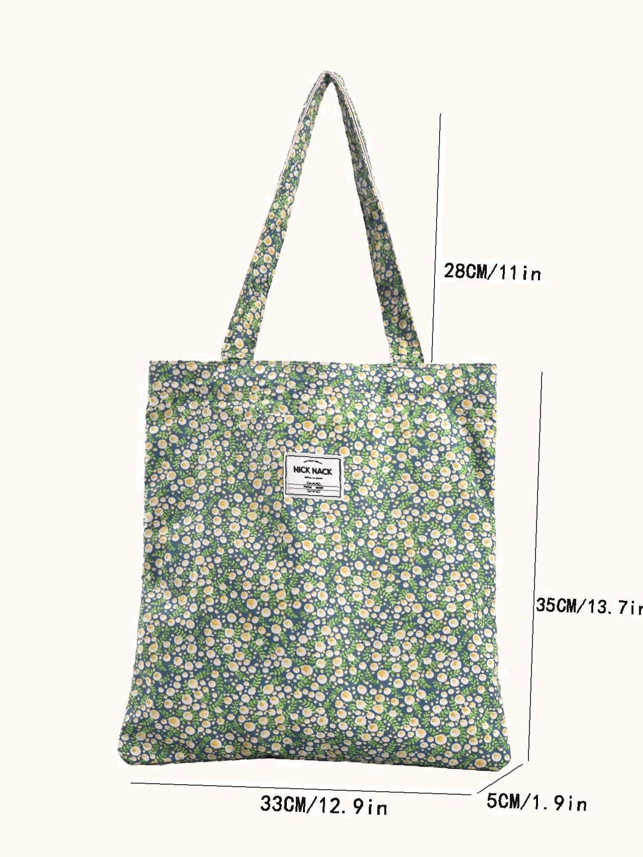 Maxct - Ditsy Floral Graphic Shopper Bag  - Women Tote Bags