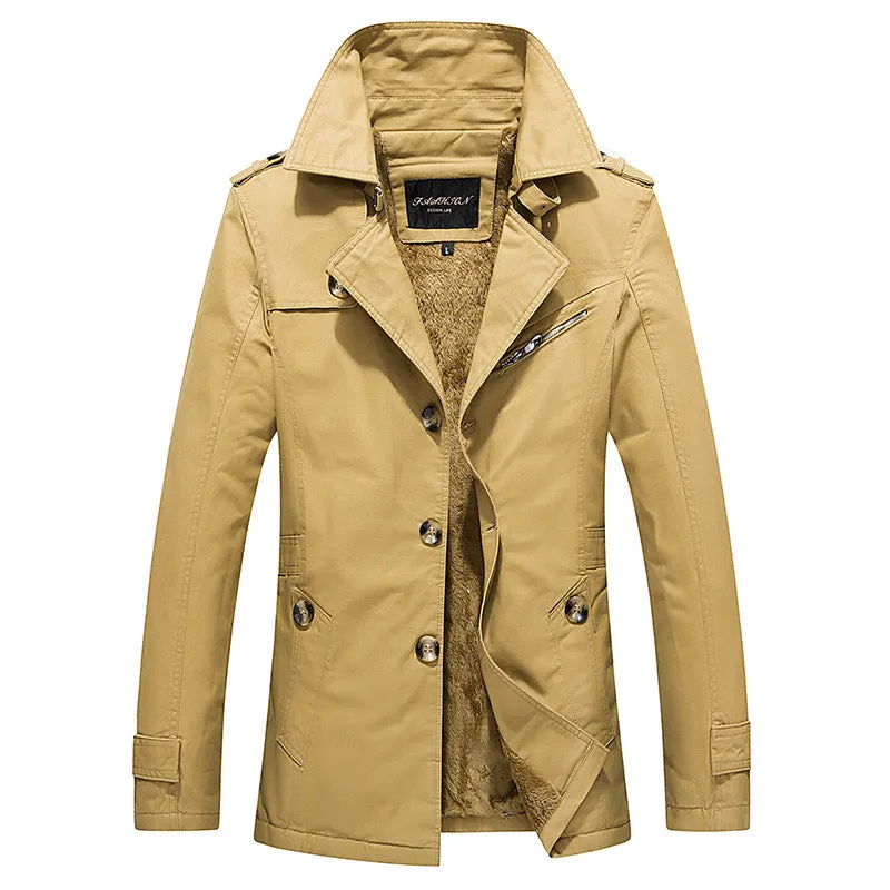 Maxct &Men's Mid-Length Light Coat