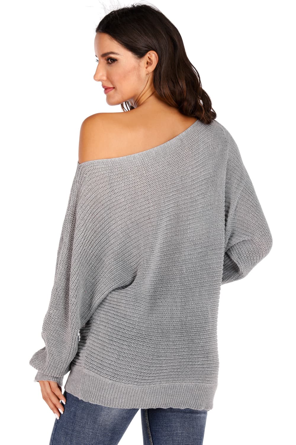 Maxct &One Shoulder Dolman Sleeve Sweater