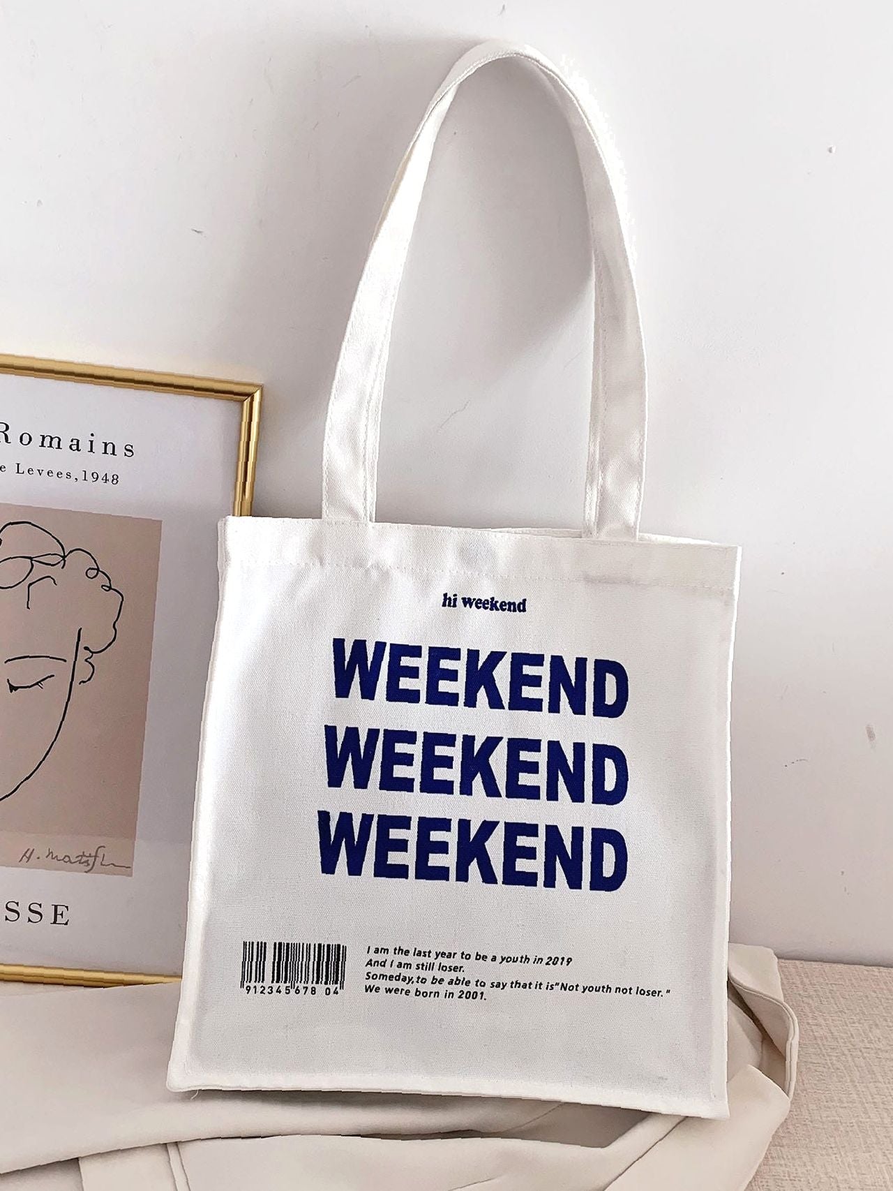 Maxct - Letter Graphic Tote Bag  - Women Tote Bags