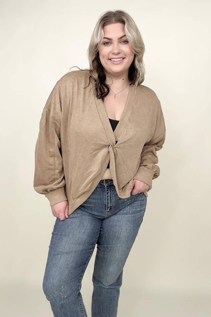 Maxct &Twist Detail Reversible Oversized Sweatshirt With Pockets
