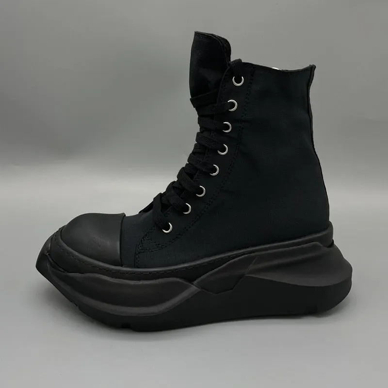 Black Sneakers - Men's High top Canvas Maxct