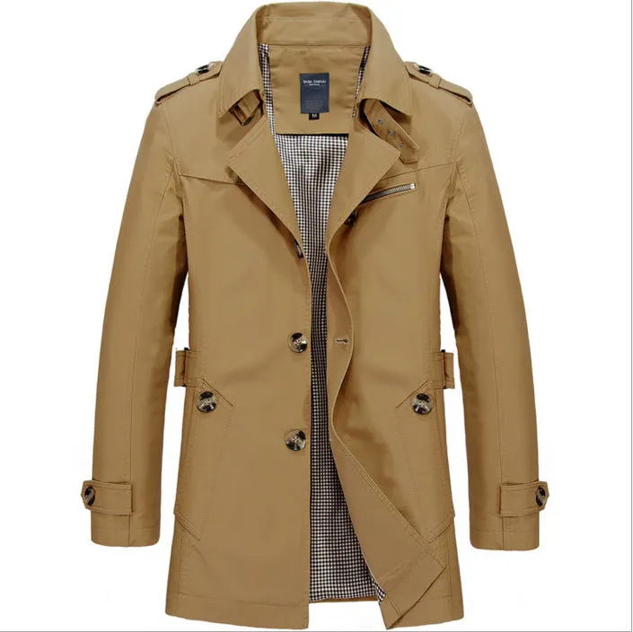 Maxct &Men's Mid-Length Light Coat