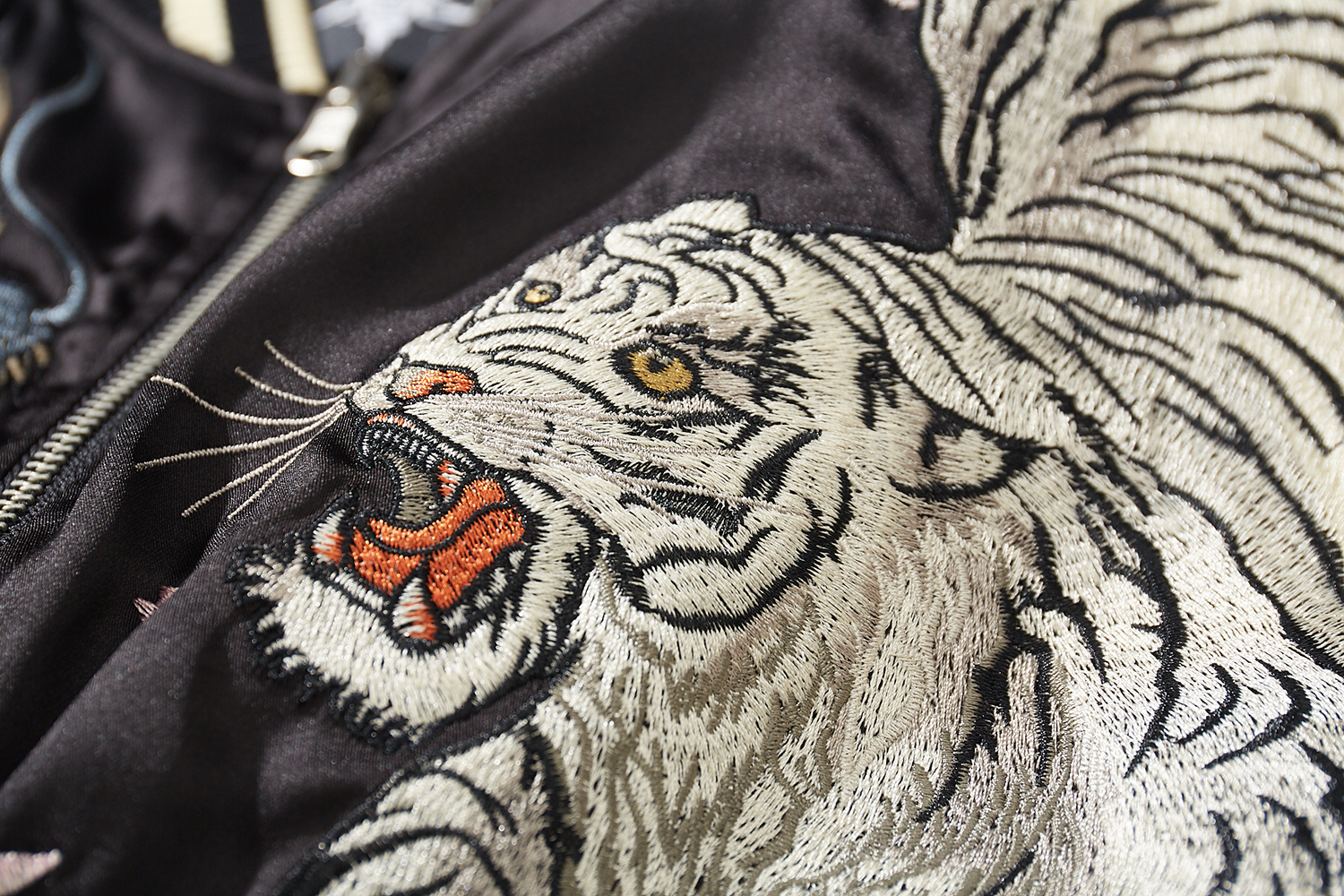 &Dragon Phoenix Embroidered Bomber Jacket