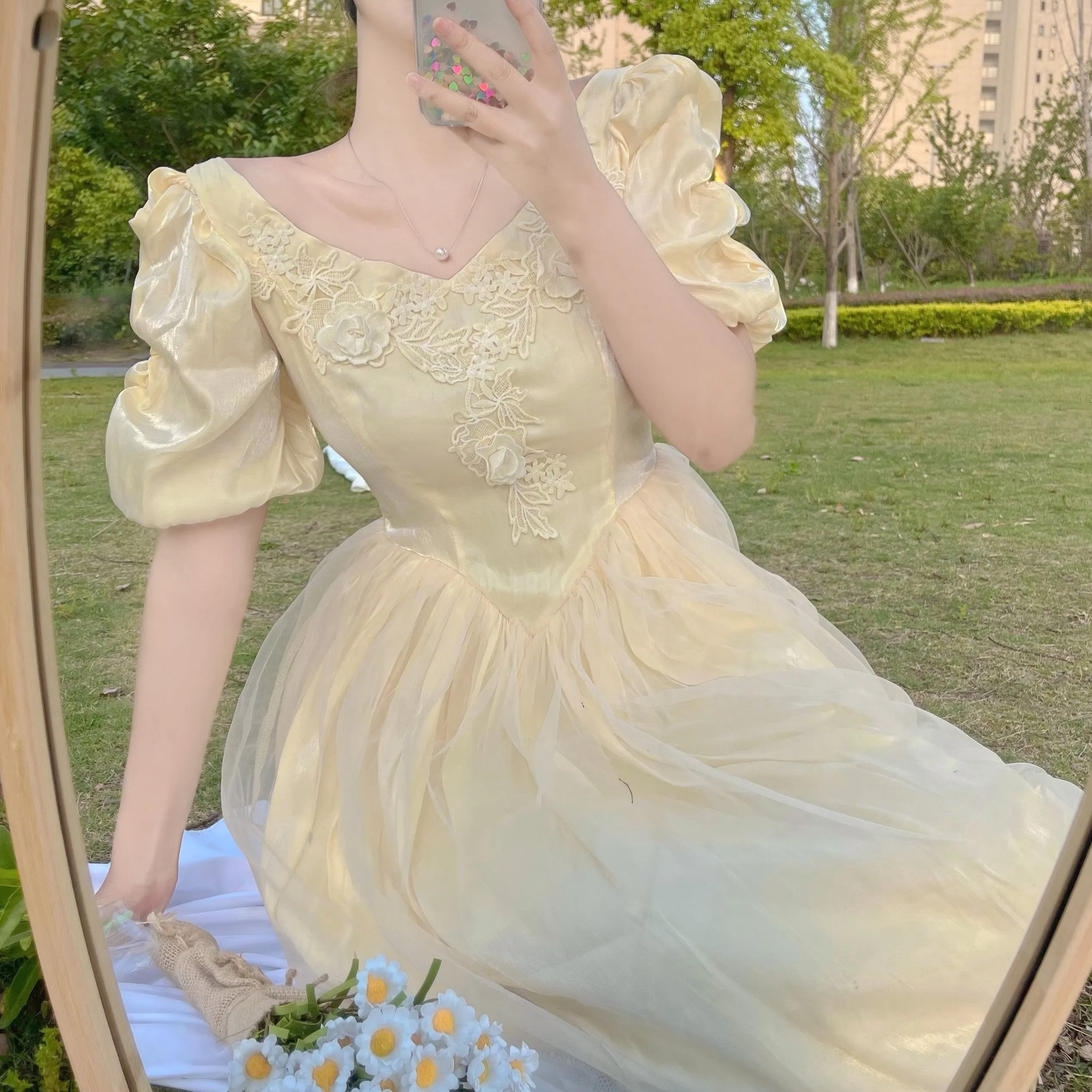 Belle Satin Puff Sleeve Maxi Dress Maxct