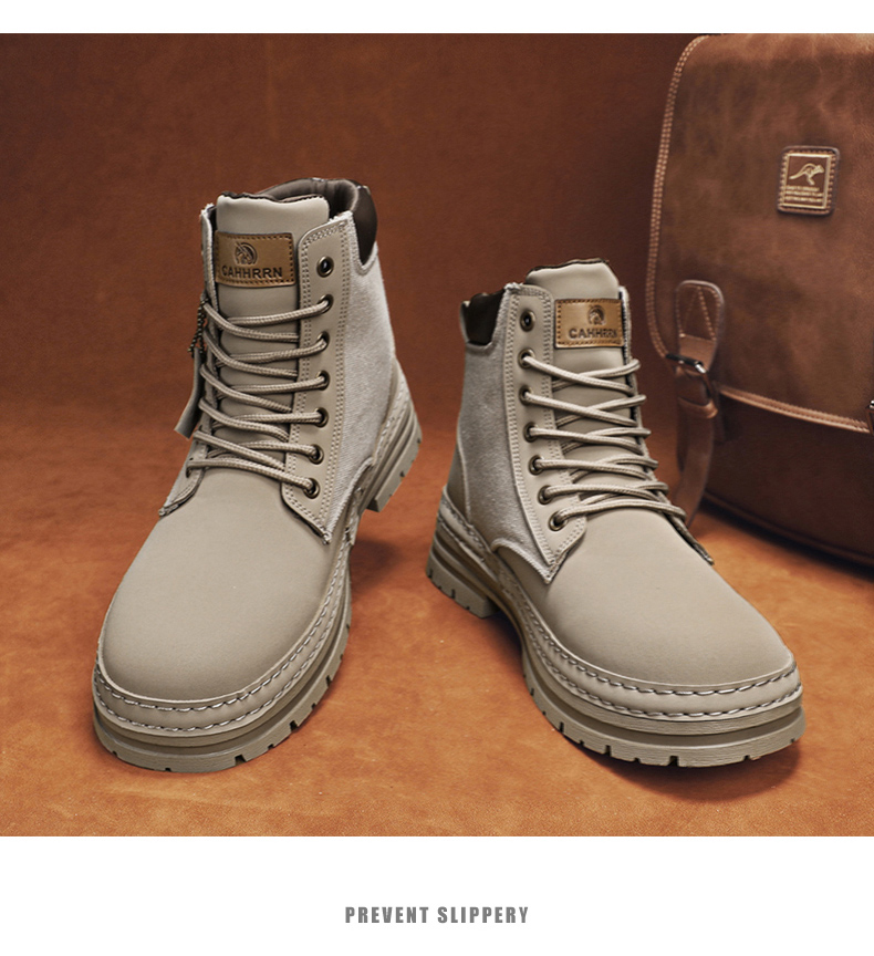 Winter Leather Work Boots: Casual Luxury for Men - true deals club