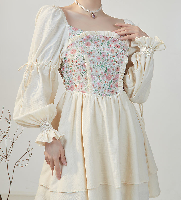 Florals In Bloom Ruffle Dress Maxct