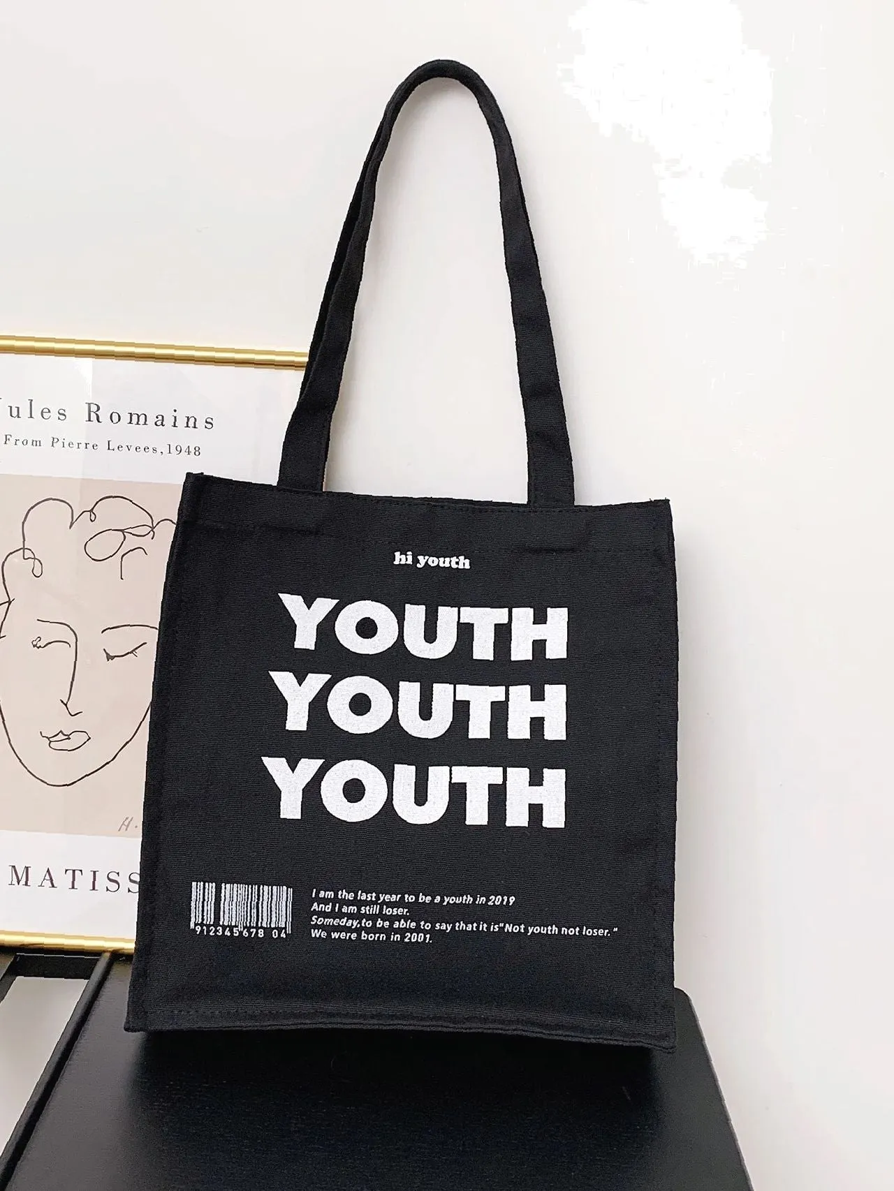 Maxct - Letter Graphic Tote Bag  - Women Tote Bags